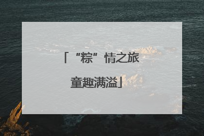 “粽”情之旅 童趣满溢