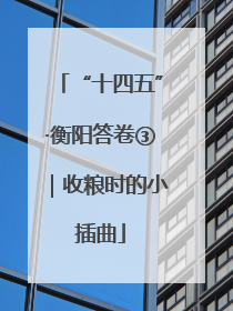 “十四五”·衡阳答卷③｜收粮时的小插曲