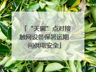 “天窗”点对接触网设备保暑运期间供电安全