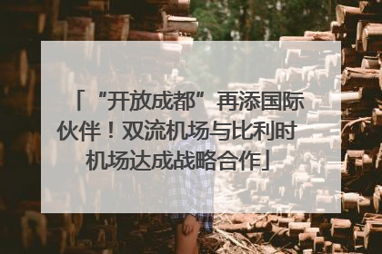 “开放成都”再添国际伙伴！双流机场与比利时机场达成战略合作