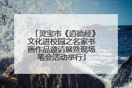 灵宝市《道德经》文化进校园之名家书画作品邀请展暨现场笔会活动举行
