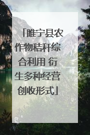睢宁县农作物秸秆综合利用 衍生多种经营创收形式