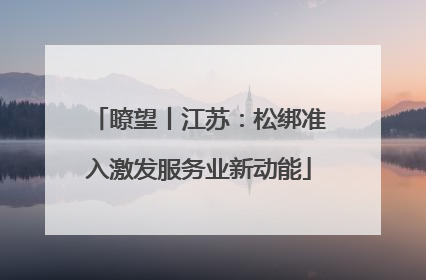 瞭望丨江苏：松绑准入激发服务业新动能