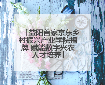 益阳首家京东乡村振兴产业学院揭牌 赋能数字兴农人才培养