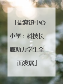 盐窝镇中心小学：科技长廊助力学生全面发展