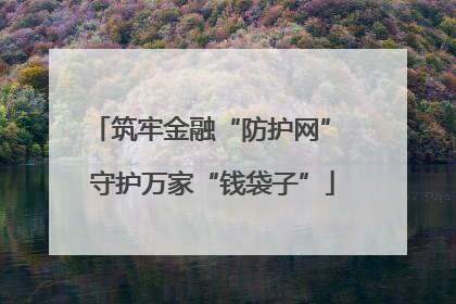 筑牢金融“防护网” 守护万家“钱袋子”