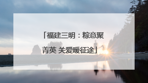 福建三明：粽意聚菁英 关爱暖征途