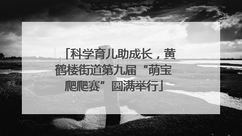 科学育儿助成长，黄鹤楼街道第九届“萌宝爬爬赛”圆满举行