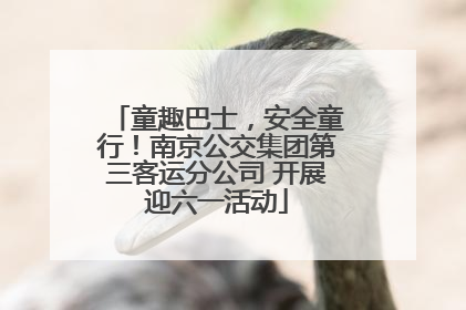 童趣巴士，安全童行！南京公交集团第三客运分公司 开展迎六一活动
