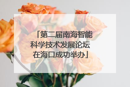 第二届南海智能科学技术发展论坛在海口成功举办