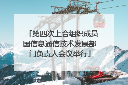 第四次上合组织成员国信息通信技术发展部门负责人会议举行