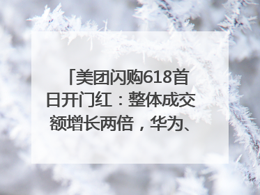 美团闪购618首日开门红：整体成交额增长两倍，华为、Apple、沃尔玛等近800个品牌翻倍增长