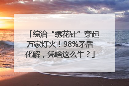 综治“绣花针”穿起万家灯火！98%矛盾化解，凭啥这么牛？