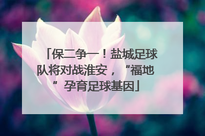 保二争一！盐城足球队将对战淮安，“福地”孕育足球基因