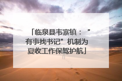 临泉县韦寨镇：“有事找书记”机制为夏收工作保驾护航