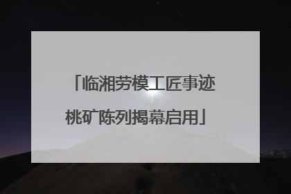 临湘劳模工匠事迹桃矿陈列揭幕启用
