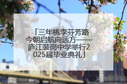 三年桃李芬芳路 今朝启航向远方——庐江裴岗中学举行2025届毕业典礼