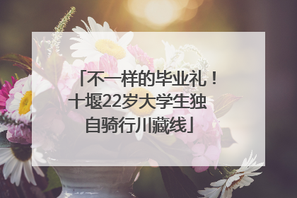 不一样的毕业礼！十堰22岁大学生独自骑行川藏线