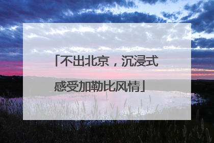 不出北京，沉浸式感受加勒比风情