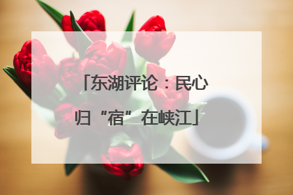 东湖评论：民心归“宿”在峡江