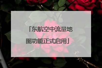 东航空中流量地图功能正式启用