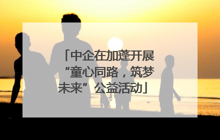 中企在加蓬开展“童心同路，筑梦未来”公益活动