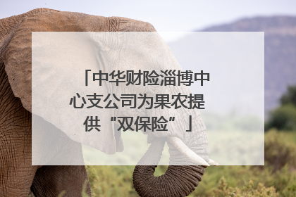 中华财险淄博中心支公司为果农提供“双保险”
