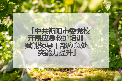 中共衡阳市委党校开展应急救护培训 赋能领导干部应急处突能力提升