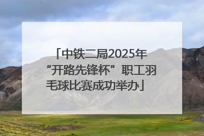 中铁二局2025年“开路先锋杯”职工羽毛球比赛成功举办