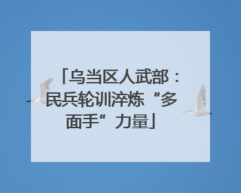 乌当区人武部：民兵轮训淬炼“多面手”力量