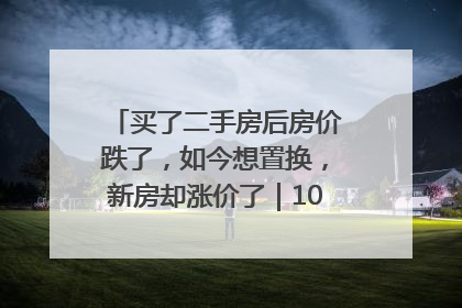 买了二手房后房价跌了，如今想置换，新房却涨价了｜100个买房故事