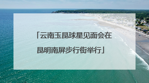 云南玉昆球星见面会在昆明南屏步行街举行