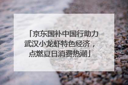 京东国补中国行助力武汉小龙虾特色经济，点燃夏日消费热潮