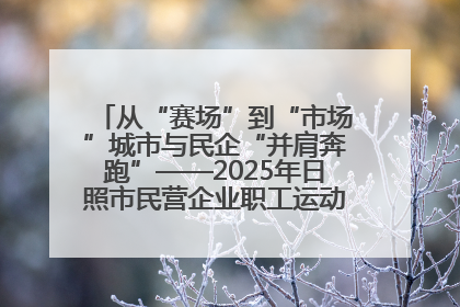 从“赛场”到“市场”城市与民企“并肩奔跑”——2025年日照市民营企业职工运动会亮点观察