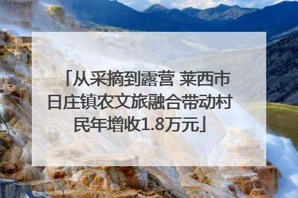 从采摘到露营 莱西市日庄镇农文旅融合带动村民年增收1.8万元