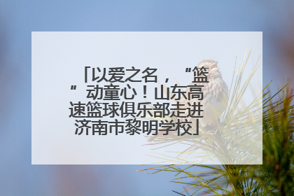 以爱之名，“篮”动童心！山东高速篮球俱乐部走进济南市黎明学校