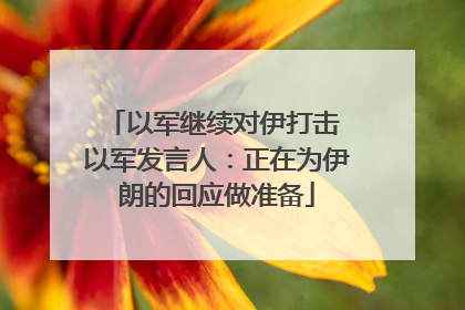以军继续对伊打击 以军发言人：正在为伊朗的回应做准备