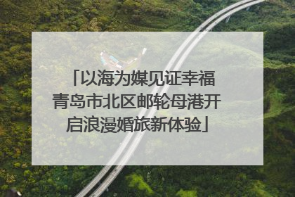 以海为媒见证幸福 青岛市北区邮轮母港开启浪漫婚旅新体验