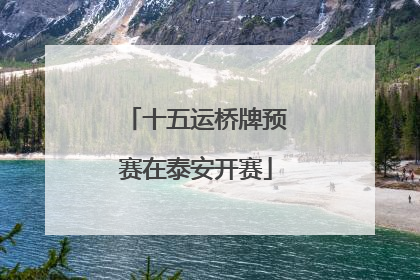 十五运桥牌预赛在泰安开赛