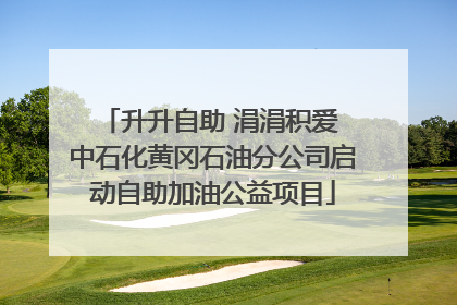 升升自助 涓涓积爱 中石化黄冈石油分公司启动自助加油公益项目