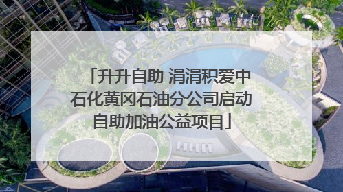 升升自助 涓涓积爱中石化黄冈石油分公司启动自助加油公益项目