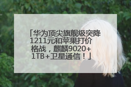 华为顶尖旗舰级突降1211元和苹果打价格战，麒麟9020+1TB+卫星通信！