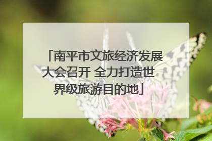 南平市文旅经济发展大会召开 全力打造世界级旅游目的地