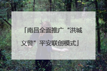 南昌全面推广“洪城义警”平安联创模式