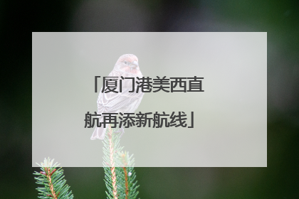 厦门港美西直航再添新航线