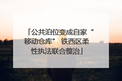 公共泊位变成自家“移动仓库” 铁西区柔性执法联合整治