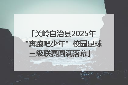关岭自治县2025年“奔跑吧少年”校园足球三级联赛圆满落幕