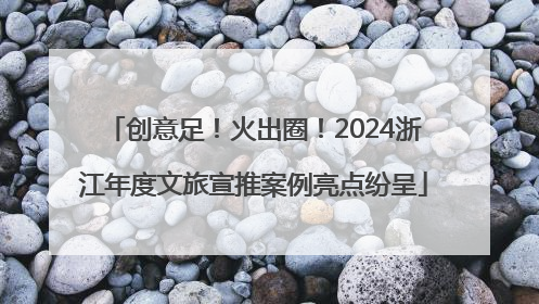 创意足！火出圈！2024浙江年度文旅宣推案例亮点纷呈