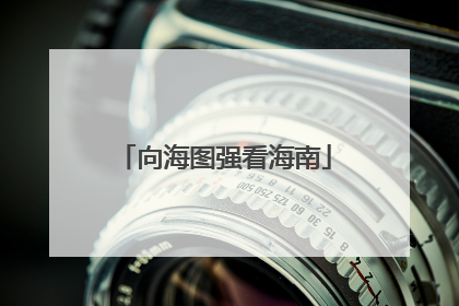 向海图强看海南