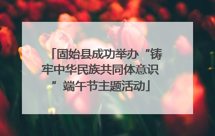 固始县成功举办“铸牢中华民族共同体意识”端午节主题活动